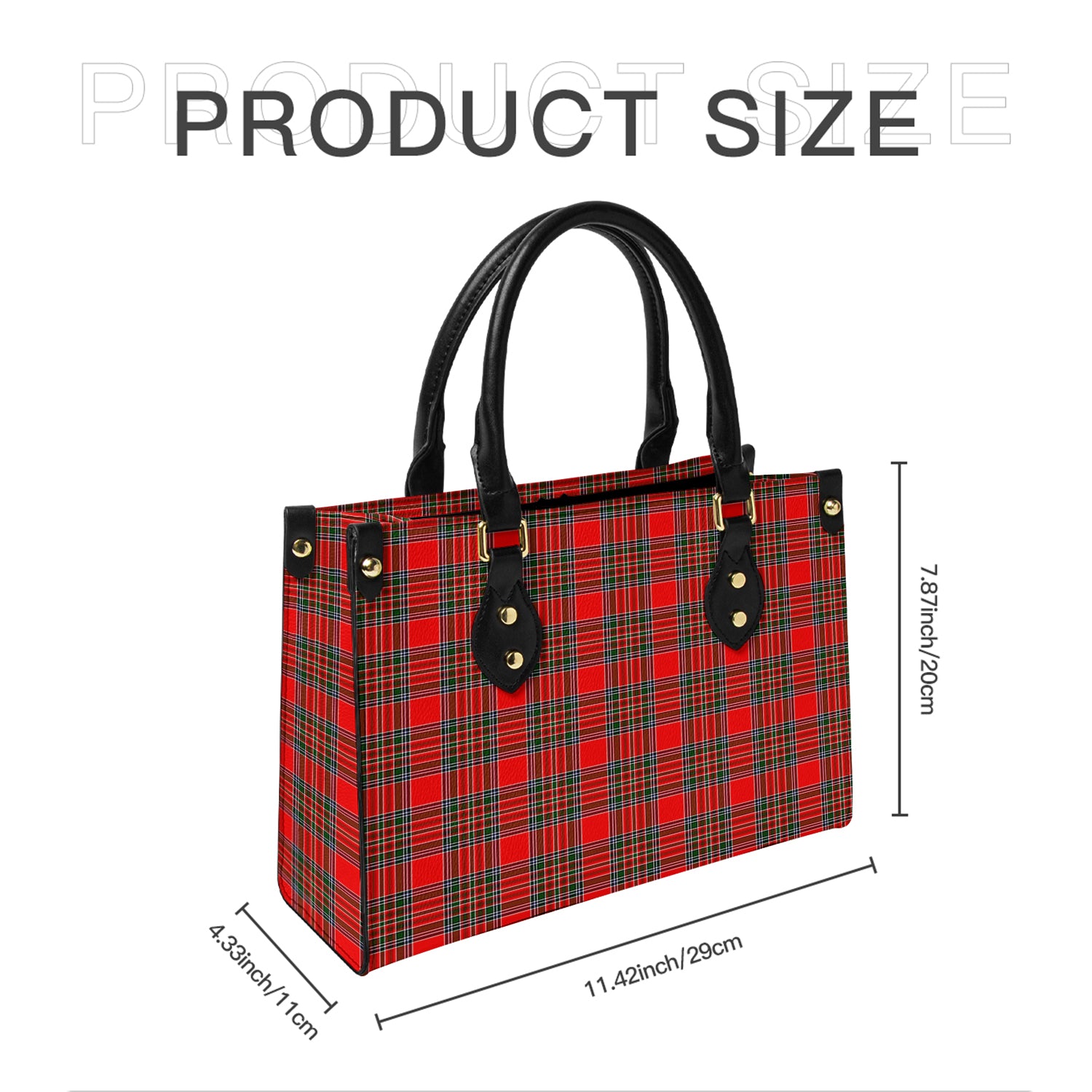 Binning Tartan Leather Bag - Tartanvibesclothing