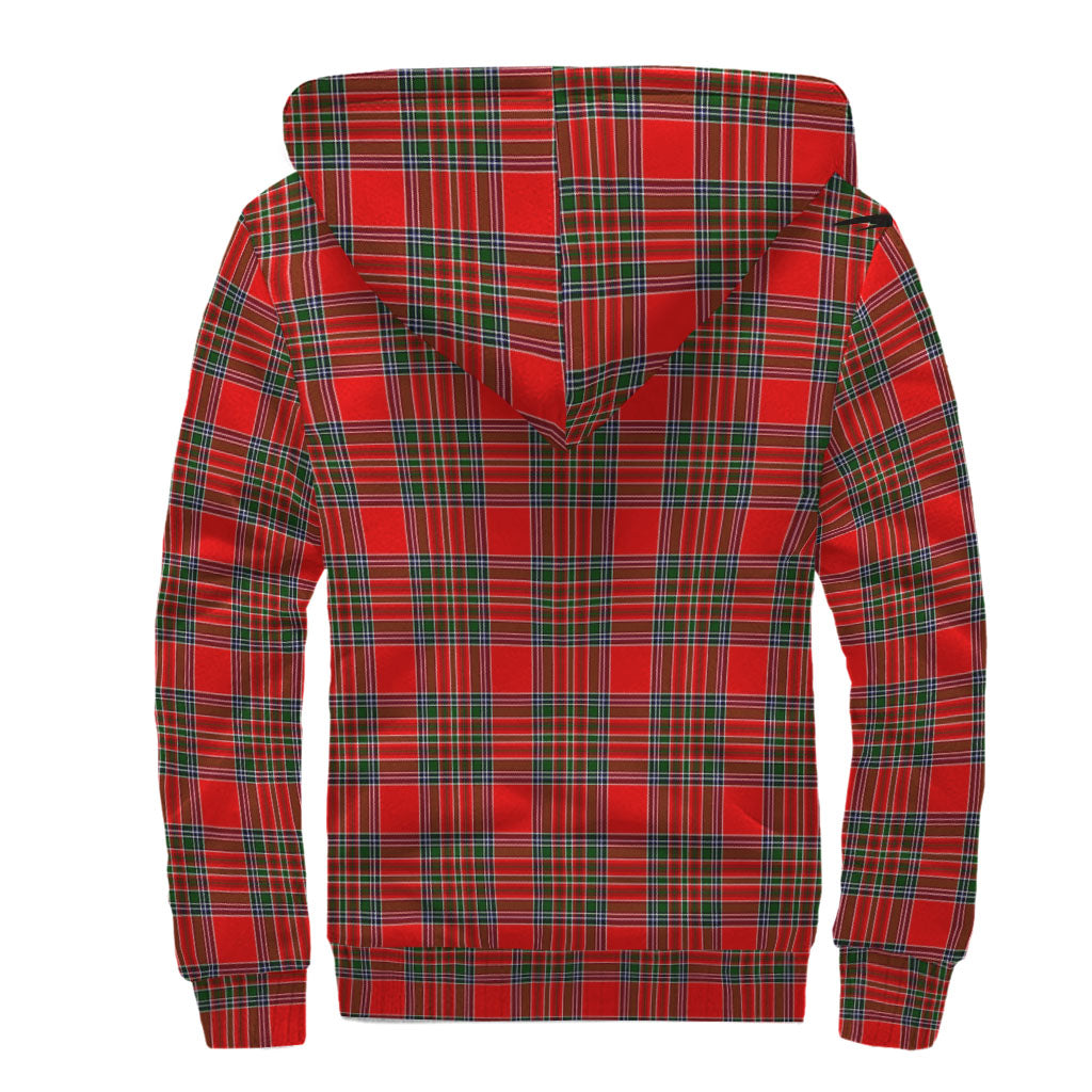 Binning Tartan Sherpa Hoodie with Family Crest - Tartanvibesclothing