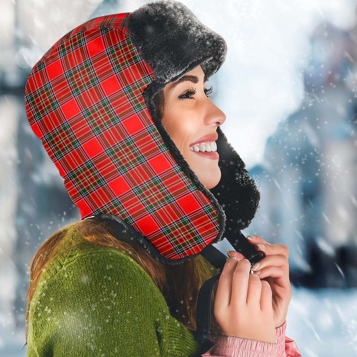 Binning Tartan Winter Trapper Hat - Tartan Vibes Clothing
