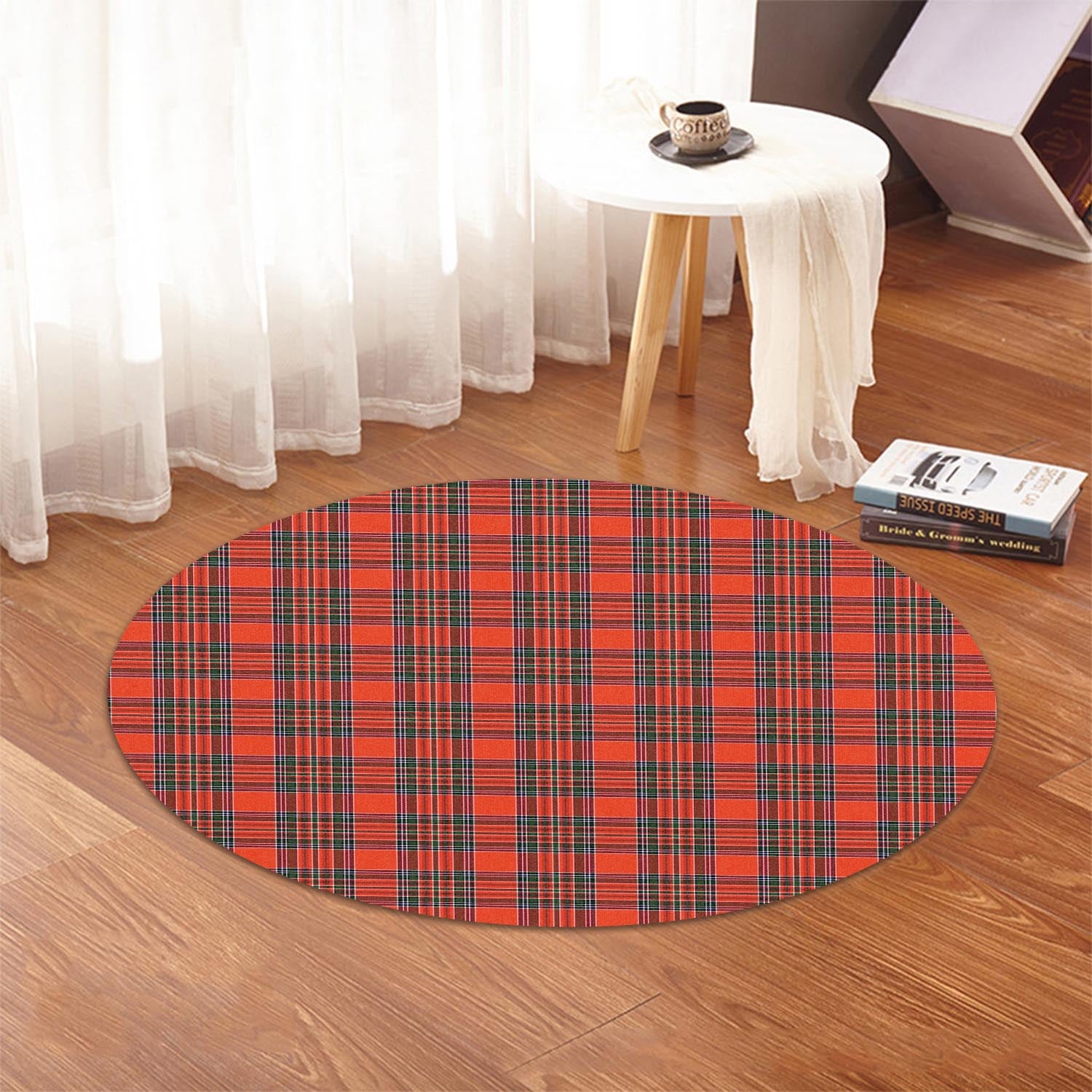 Binning Tartan Round Rug - Tartanvibesclothing