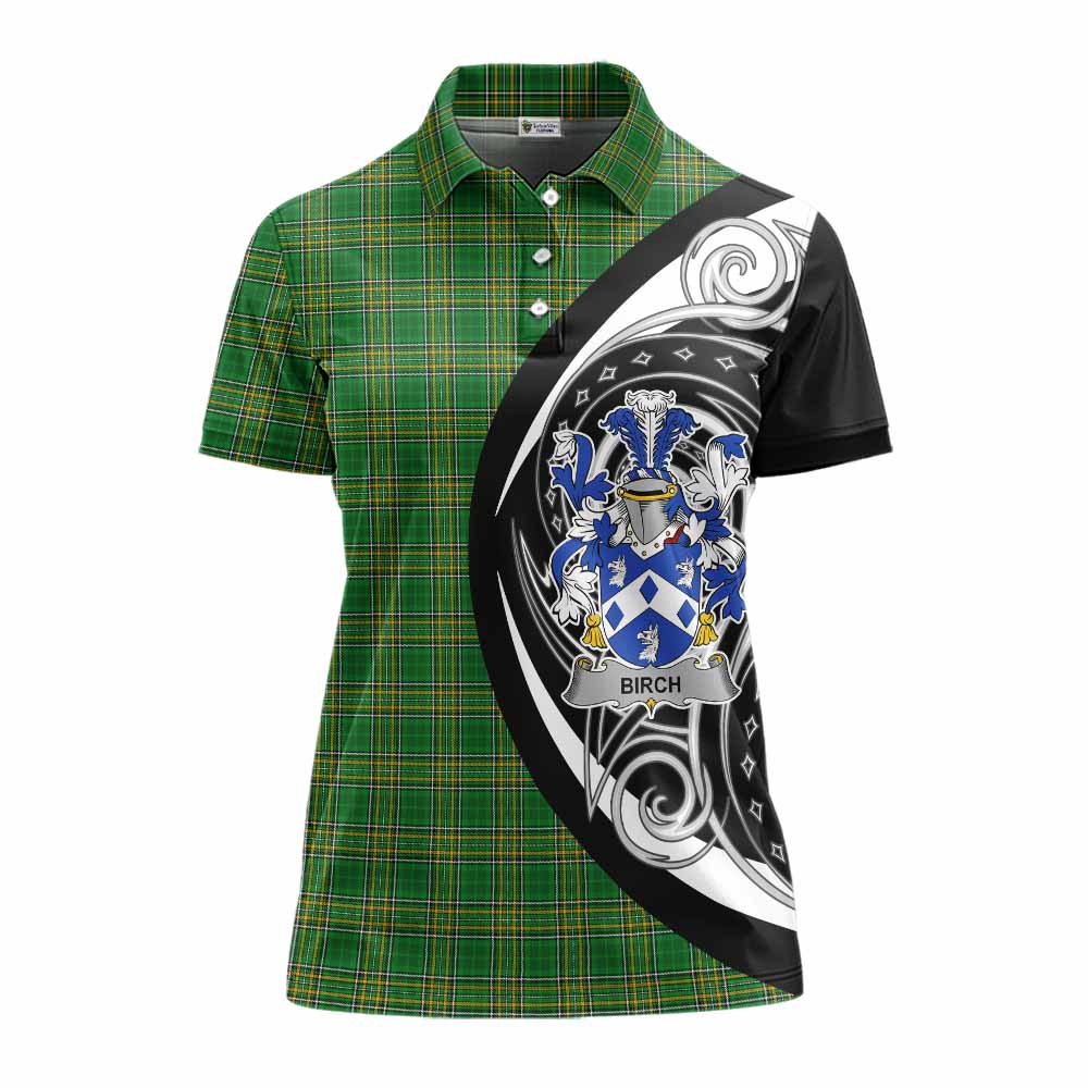 Birch Irish Clan Women's Polo Shirt Celtic Circle Style Women - Tartan Vibes Clothing