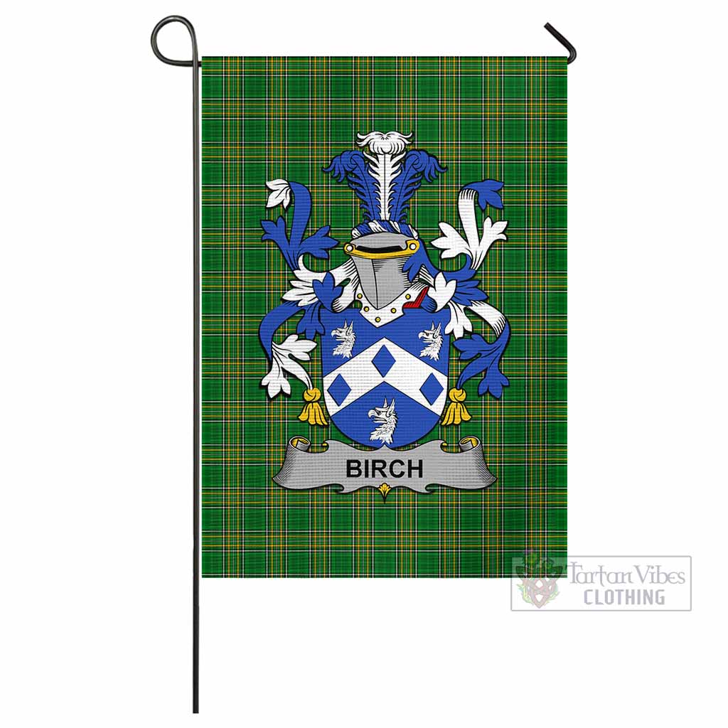 Tartan Vibes Clothing Birch Irish Clan Flag with Coat of Arms