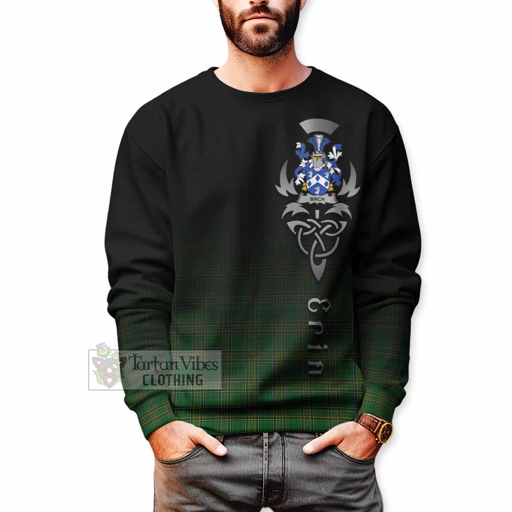 Birch Irish Clan Sweatshirt with Coat of Arms Erin Go Bragh Celtic Inspired - Tartan Vibes Clothing