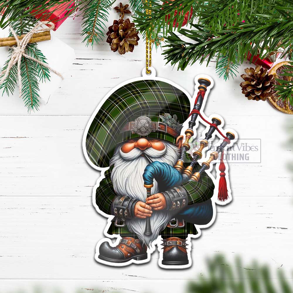 Tartan Vibes Clothing Birmingham Tartan Badpiper Gnome Christmas Ornament