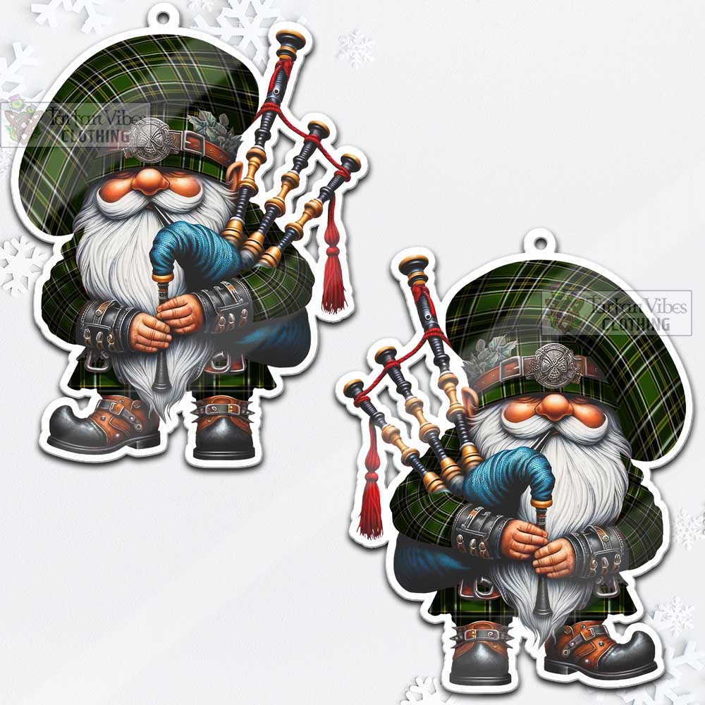 Tartan Vibes Clothing Birmingham Tartan Badpiper Gnome Christmas Ornament