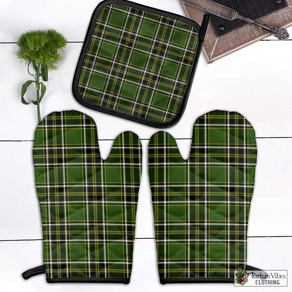 Birmingham Tartan Combo Oven Mitt & Pot-Holder Black - Tartan Vibes Clothing
