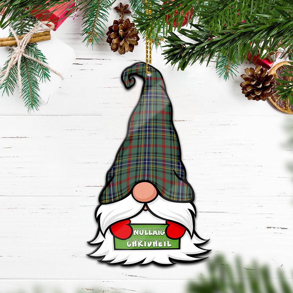 Bisset Gnome Christmas Ornament with His Tartan Christmas Hat - Tartan Vibes Clothing