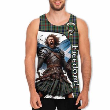 Bisset Crest Tartan Men's Tank Top Inspired by the Freedom of Scottish Warrior