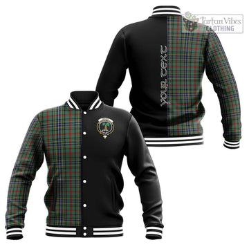 Bisset Tartan Baseball Jacket with Family Crest and Half Of Me Style Unisex - Tartan Vibes Clothing