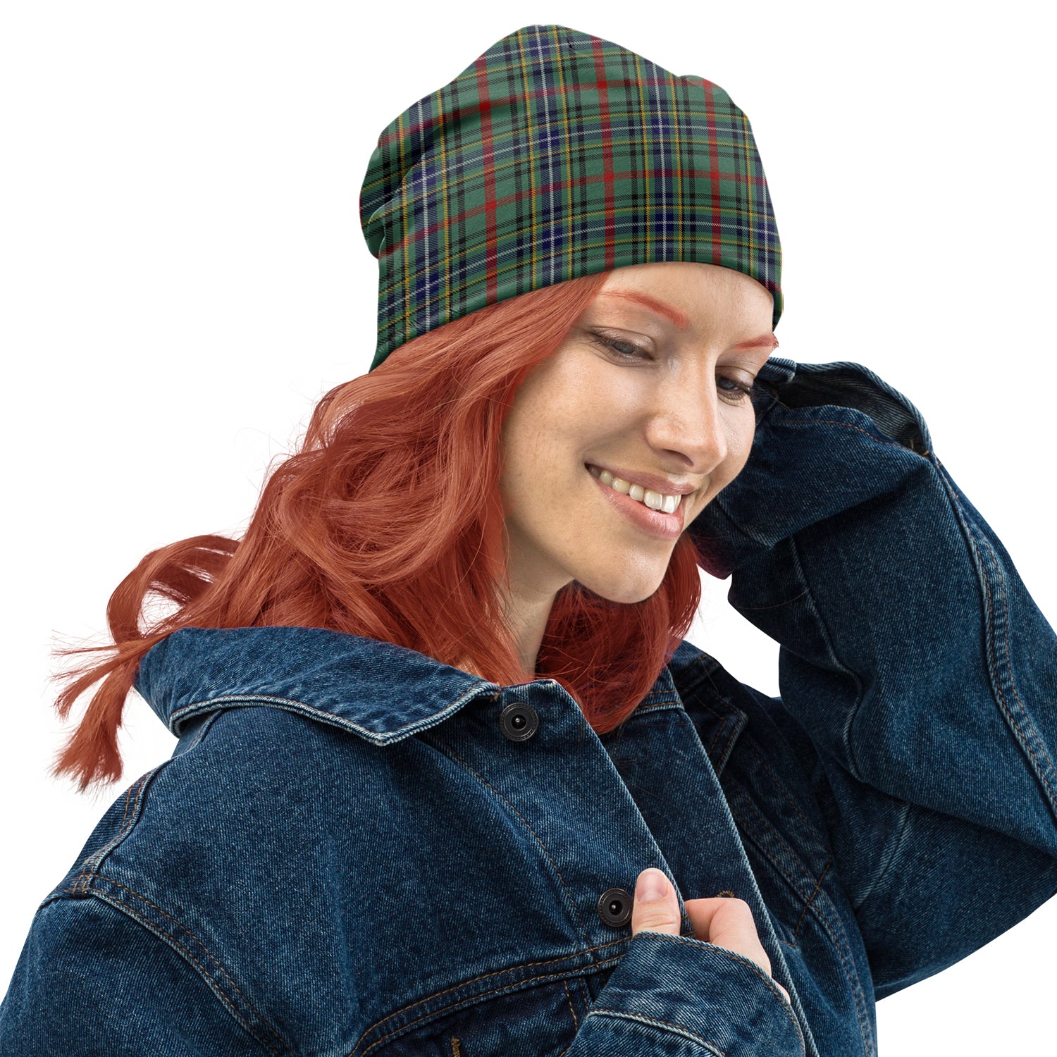 Bisset Tartan Beanies Hat One Size 22 inches 15.5 inches - Tartanvibesclothing