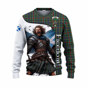 Bisset Crest Tartan Knitted Sweater Inspired by the Freedom of Scottish Warrior