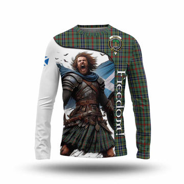 Bisset Crest Tartan Long Sleeve T-Shirt Inspired by the Freedom of Scottish Warrior