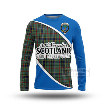 Bisset Family Crest Tartan Long Sleeve T-Shirt Celebrate Saint Andrew's Day in Style Unisex - Tartan Vibes Clothing