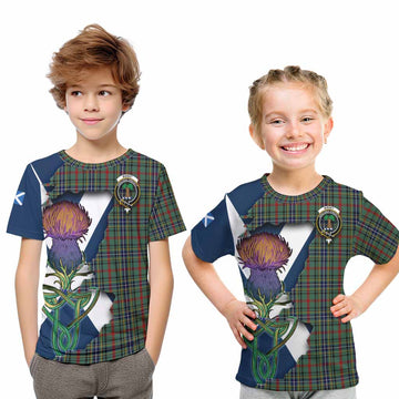 Bisset Tartan Family Crest Kid T-Shirt Scottish Thistle Celtic Inspired Youth XL Size14 - Tartan Vibes Clothing