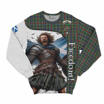 Bisset Crest Tartan Sweatshirt Inspired by the Freedom of Scottish Warrior