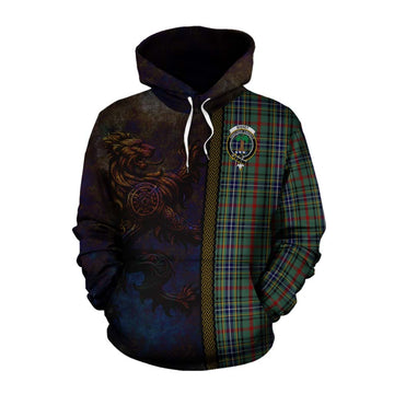 Bisset Tartan Family Crest Cotton Hoodie Alba Gu Brath Be Brave Lion Ancient Style Pullover Hoodie XS - Tartan Vibes Clothing