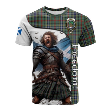 Bisset Crest Tartan Cotton T-shirt Inspired by the Freedom of Scottish Warrior