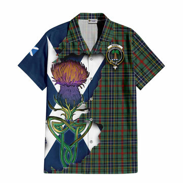 Bisset Tartan Family Crest Hawaiian Shirt Scottish Thistle Celtic Inspired Kid - Tartan Vibes Clothing
