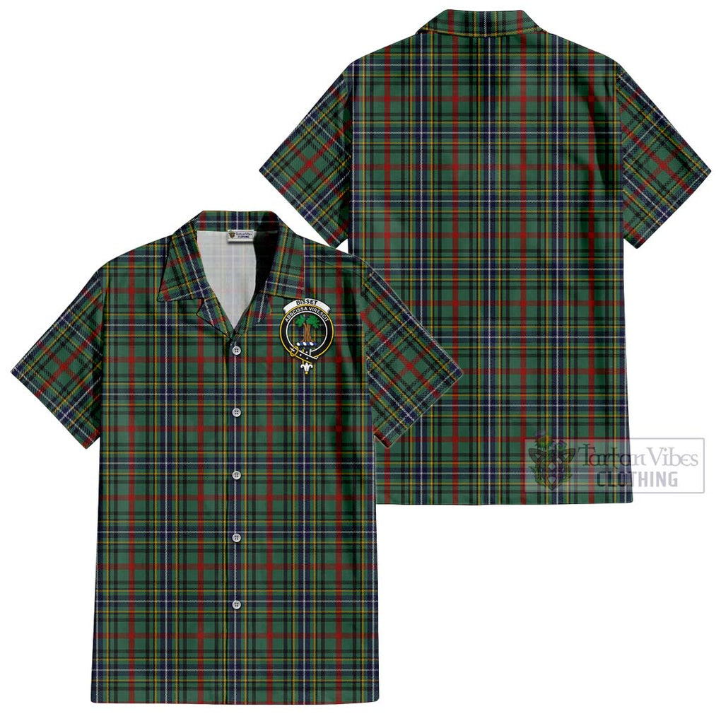 Bisset Tartan Cotton Hawaiian Shirt with Family Crest Kid - Tartan Vibes Clothing