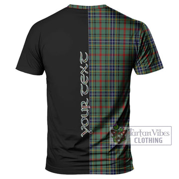 Bisset Tartan T-Shirt with Family Crest and Half Of Me Style - Tartan Vibes Clothing