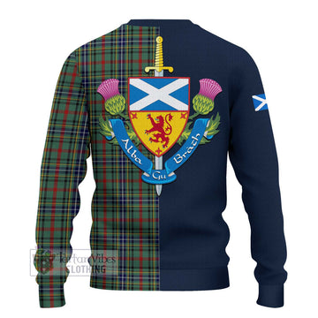 Bisset Tartan Ugly Sweater with Scottish Lion Royal Arm Half Style