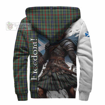 Bisset Crest Tartan Sherpa Hoodie Inspired by the Freedom of Scottish Warrior