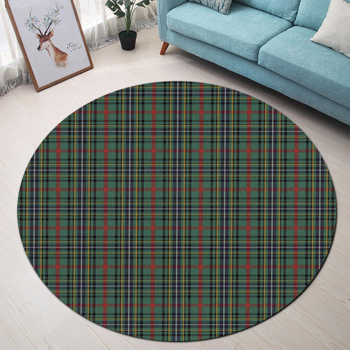 Bisset Tartan Round Rug - Tartan Vibes Clothing