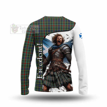 Bisset Crest Tartan Long Sleeve T-Shirt Inspired by the Freedom of Scottish Warrior