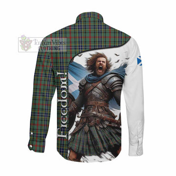 Bisset Crest Tartan Long Sleeve Button Shirt Inspired by the Freedom of Scottish Warrior