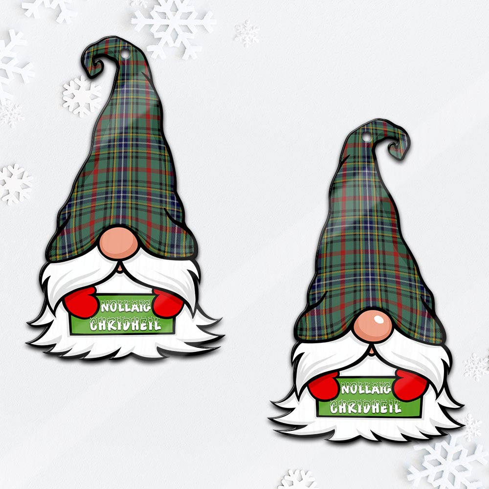 Bisset Gnome Christmas Ornament with His Tartan Christmas Hat - Tartan Vibes Clothing