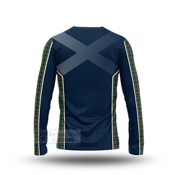 Bisset Tartan Long Sleeve T-Shirt with Family Crest and Scottish Thistle Vibes Sport Style - Tartan Vibes Clothing