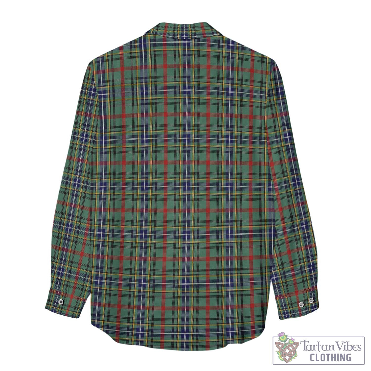 Tartan Vibes Clothing Bisset Tartan Womens Casual Shirt with Family Crest