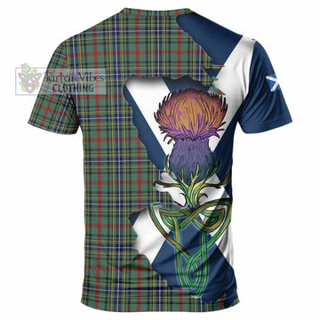 Bisset Tartan Family Crest T-Shirt Scottish Thistle Celtic Inspired - Tartan Vibes Clothing