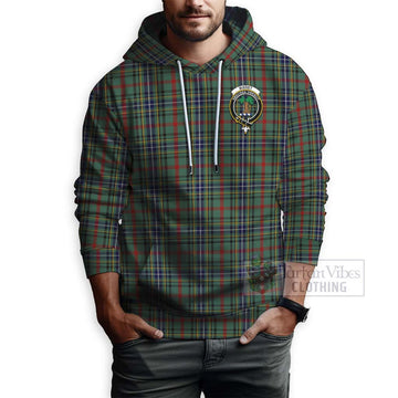Bisset Tartan Hoodie with Family Crest Celtic Skull Style - Tartan Vibes Clothing