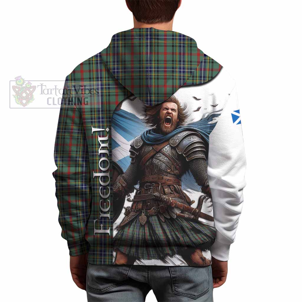 Tartan Vibes Clothing Bisset Crest Tartan Hoodie Inspired by the Freedom of Scottish Warrior