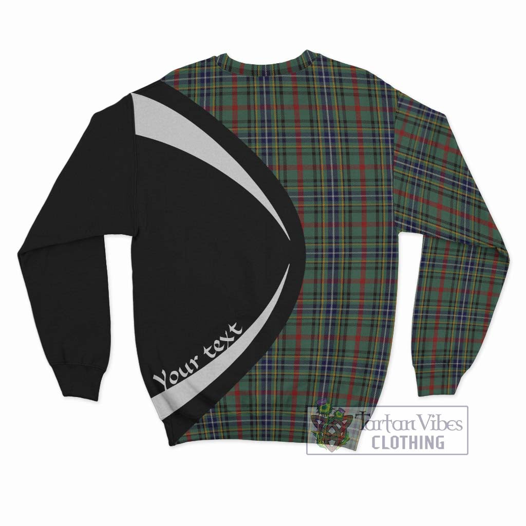 Bisset Tartan Sweatshirt with Family Crest Circle Style - Tartan Vibes Clothing