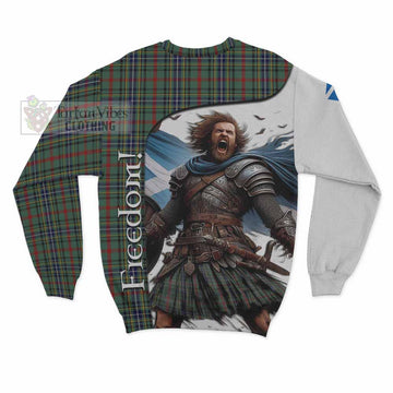 Bisset Crest Tartan Sweatshirt Inspired by the Freedom of Scottish Warrior