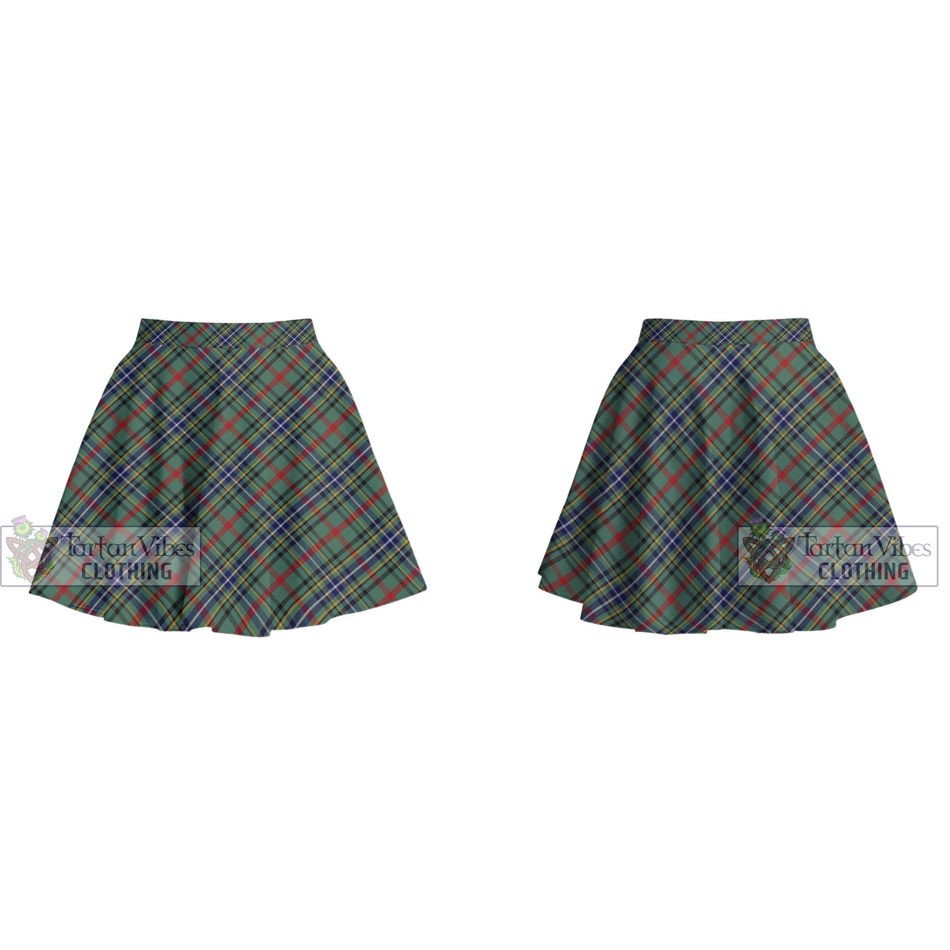 Tartan Vibes Clothing Bisset Tartan Women's Plated Mini Skirt