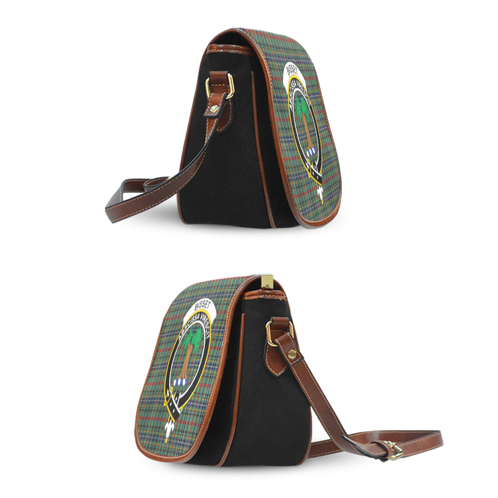 Bisset Tartan Saddle Bag with Family Crest - Tartan Vibes Clothing