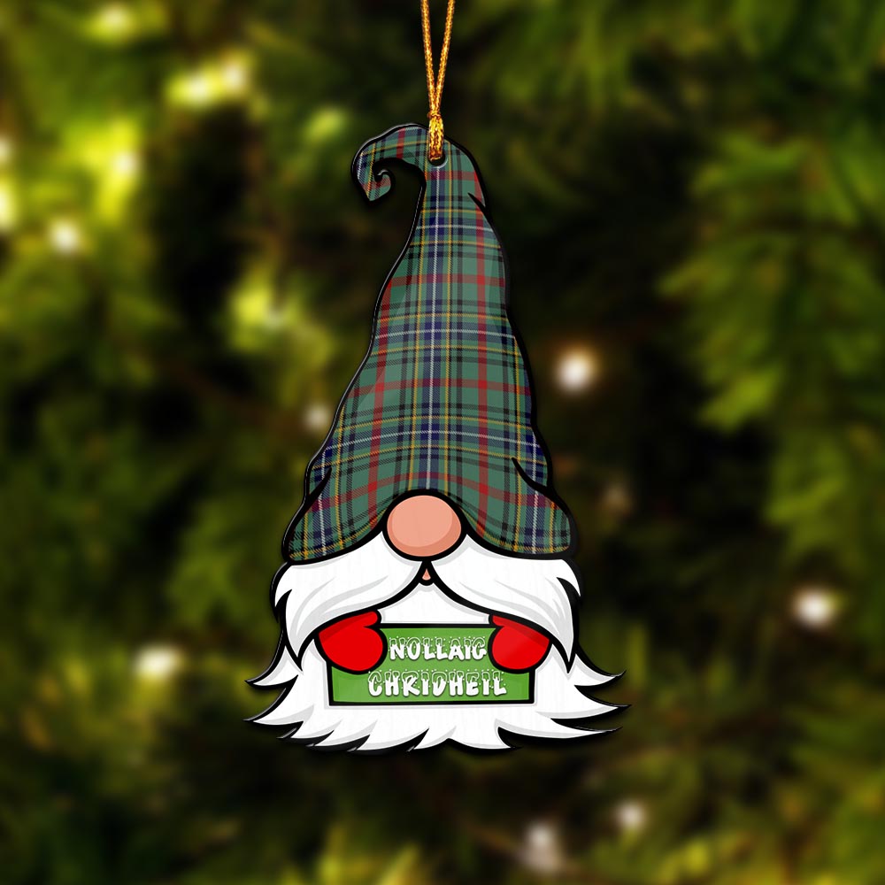 Bisset Gnome Christmas Ornament with His Tartan Christmas Hat - Tartan Vibes Clothing