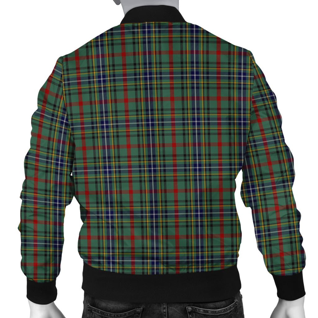 Bisset Tartan Bomber Jacket with Family Crest - Tartanvibesclothing