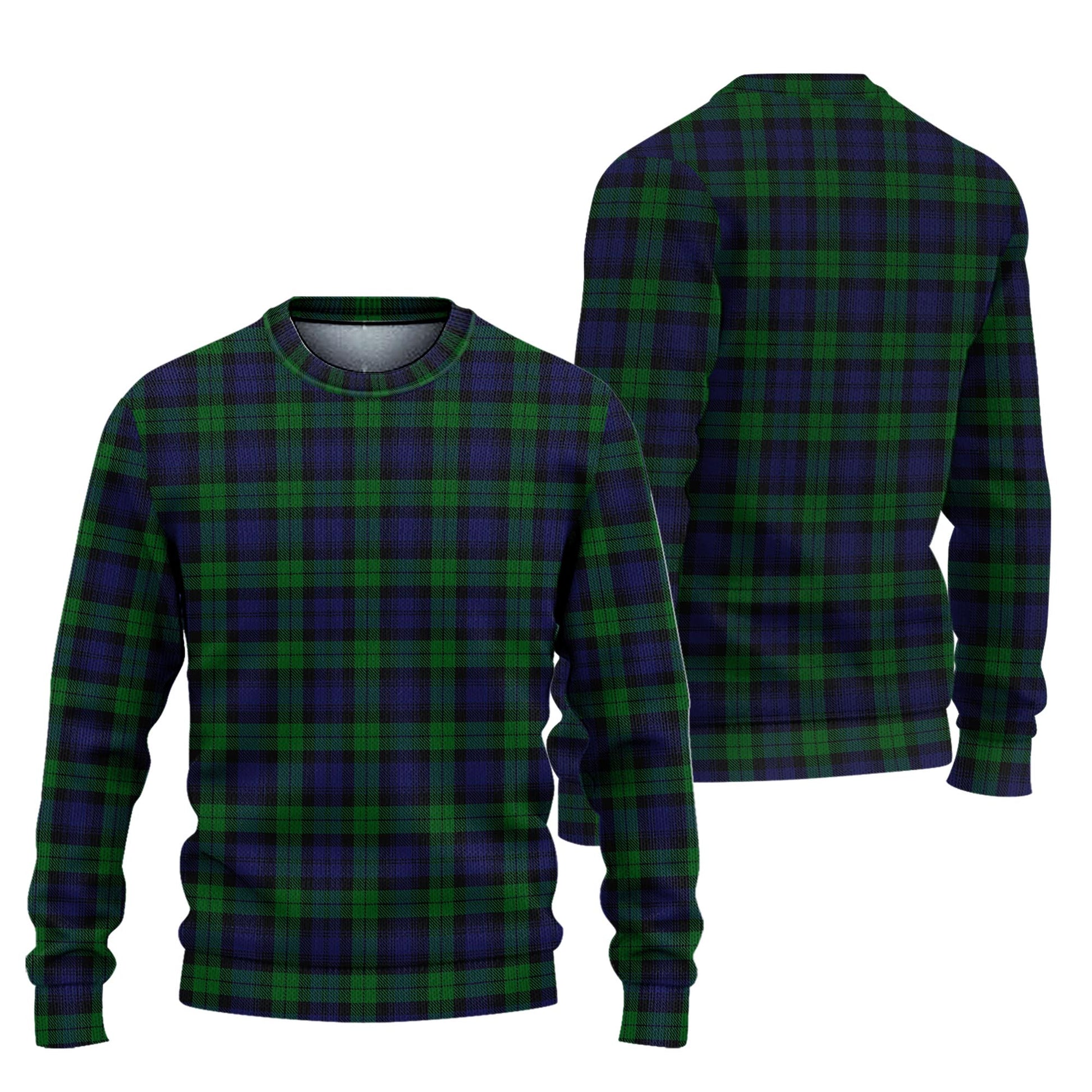 Black Watch Tartan Knitted Sweater Unisex - Tartanvibesclothing