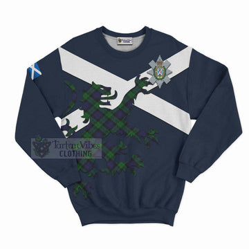 Black Watch Tartan Lion Rampant Sweatshirt  Proudly Display Your Heritage with Alba Gu Brath and Clan Name