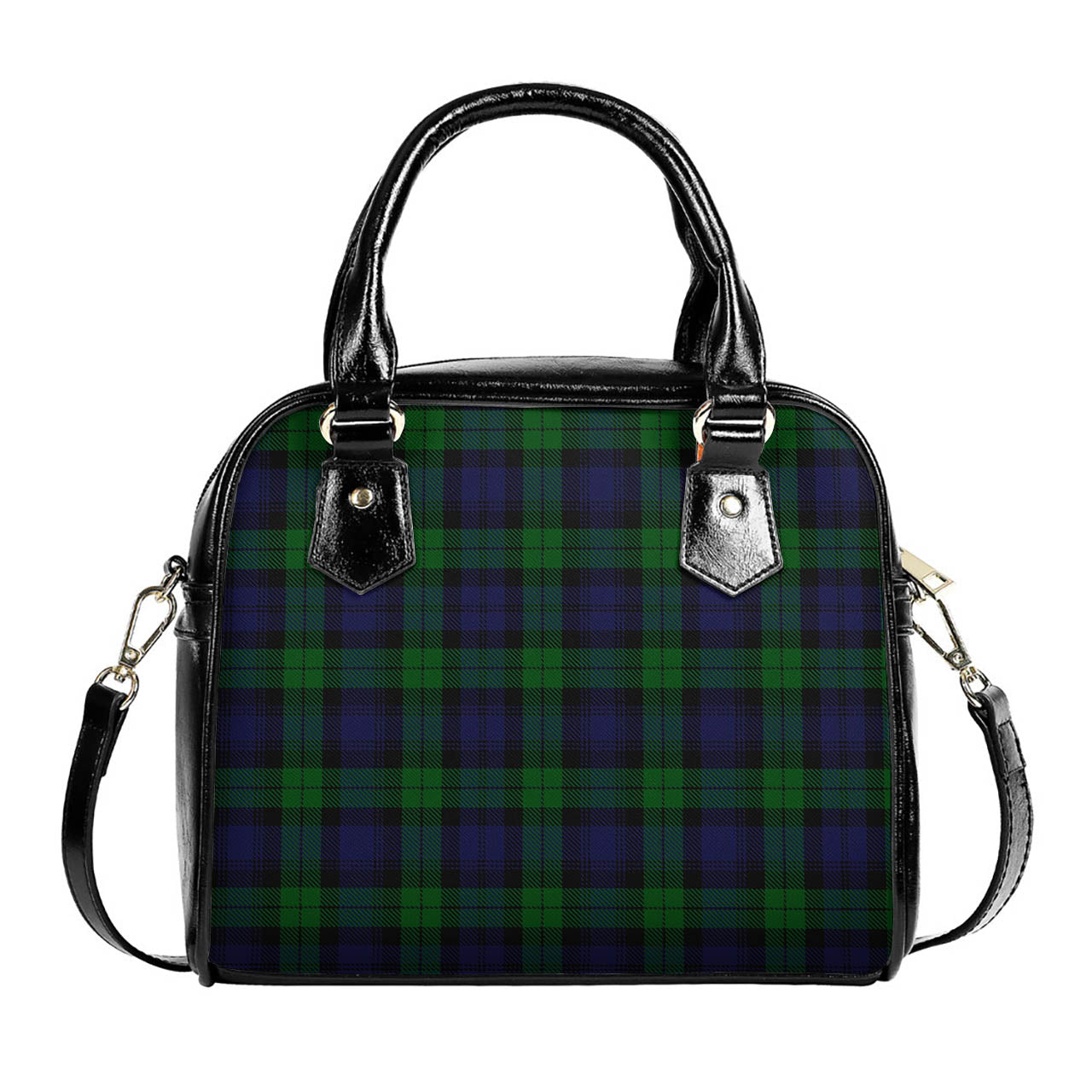 Black Watch Tartan Shoulder Handbags One Size 6*25*22 cm - Tartanvibesclothing