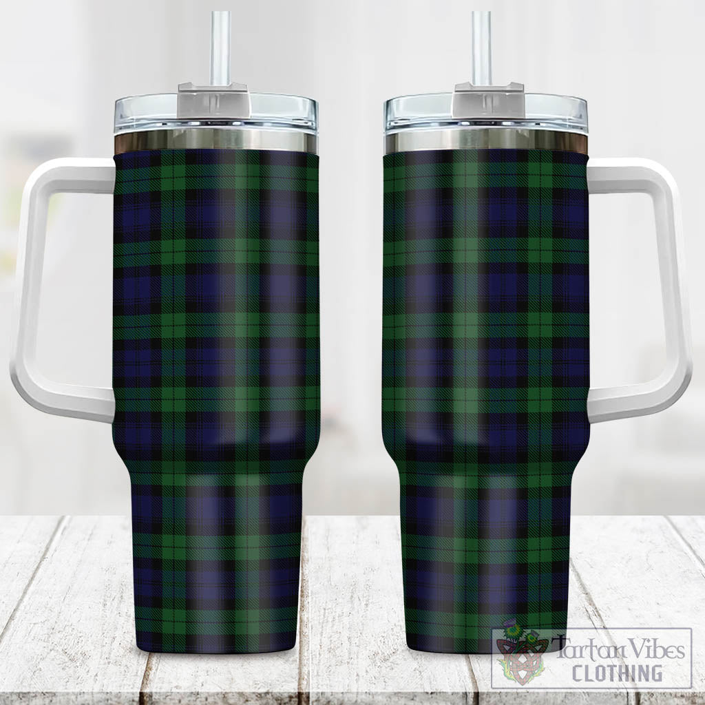 Tartan Vibes Clothing Black Watch Tartan Tumbler with Handle