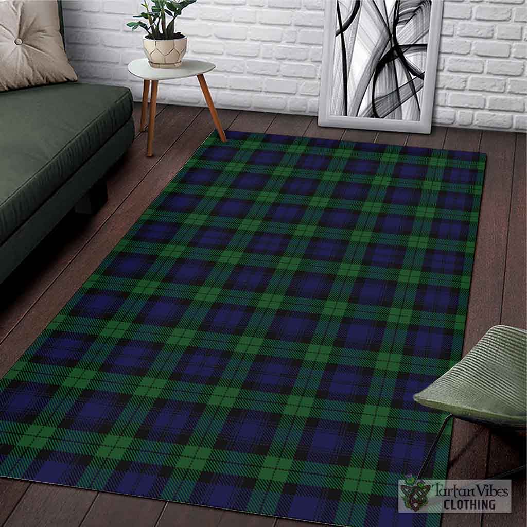 Tartan Vibes Clothing Black Watch Tartan Area Rug