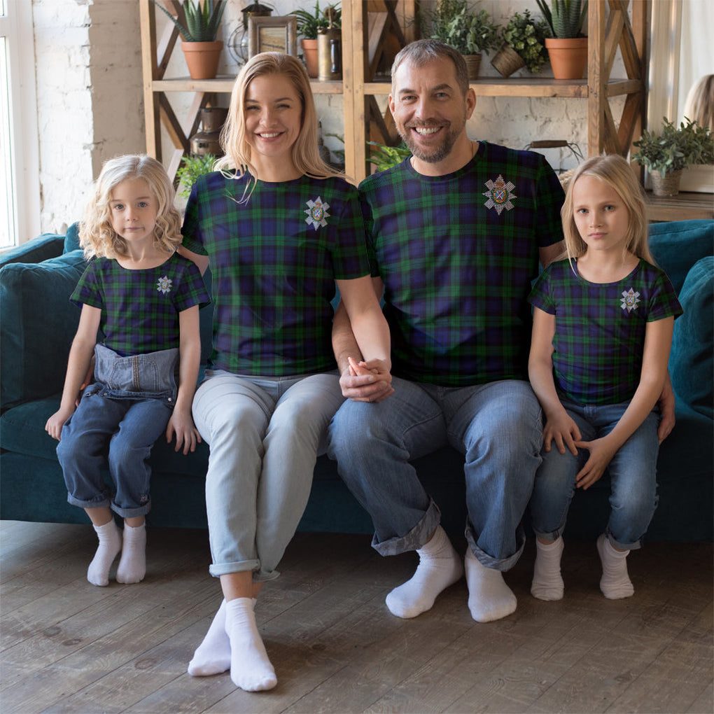 Black Watch Tartan T-Shirt with Family Crest Kid's Shirt - Tartan Vibes Clothing