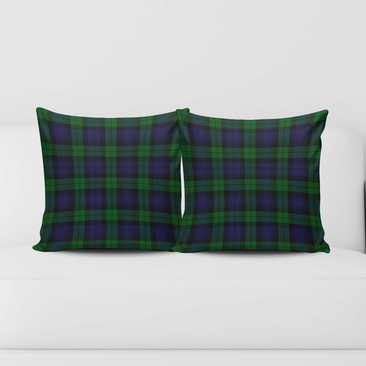 Black Watch Tartan Pillow Cover Square Pillow Cover - Tartanvibesclothing