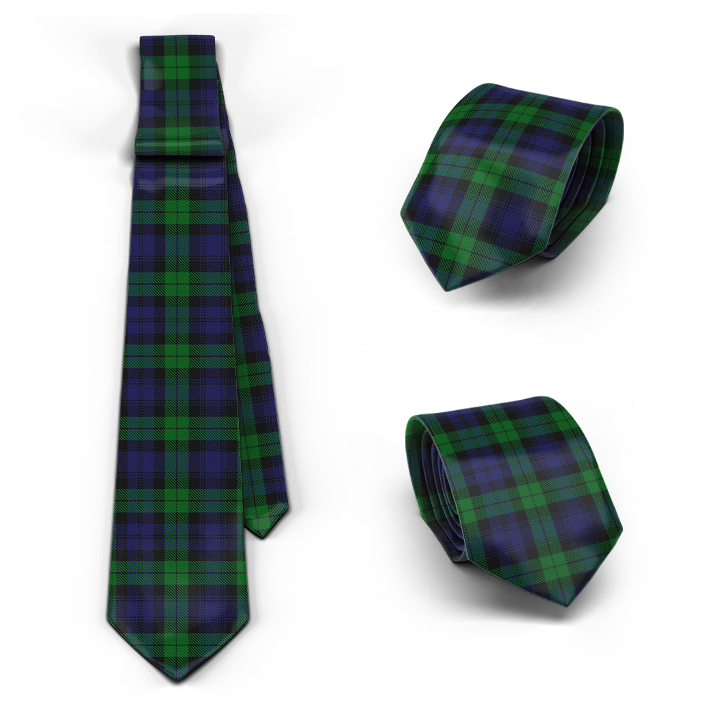 Black Watch Tartan Classic Necktie Necktie One Size - Tartanvibesclothing