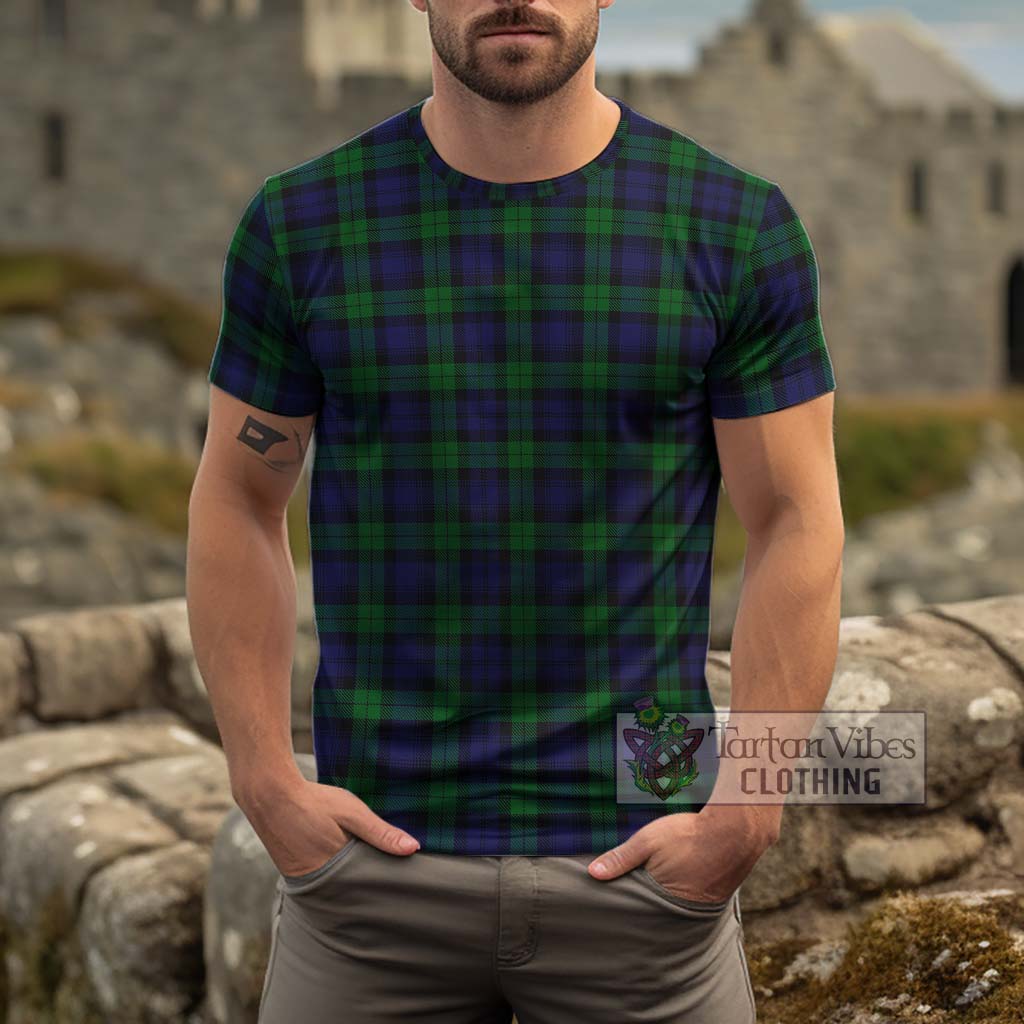 Black Watch Tartan Cotton T-Shirt Men's Shirt - Tartanvibesclothing Shop